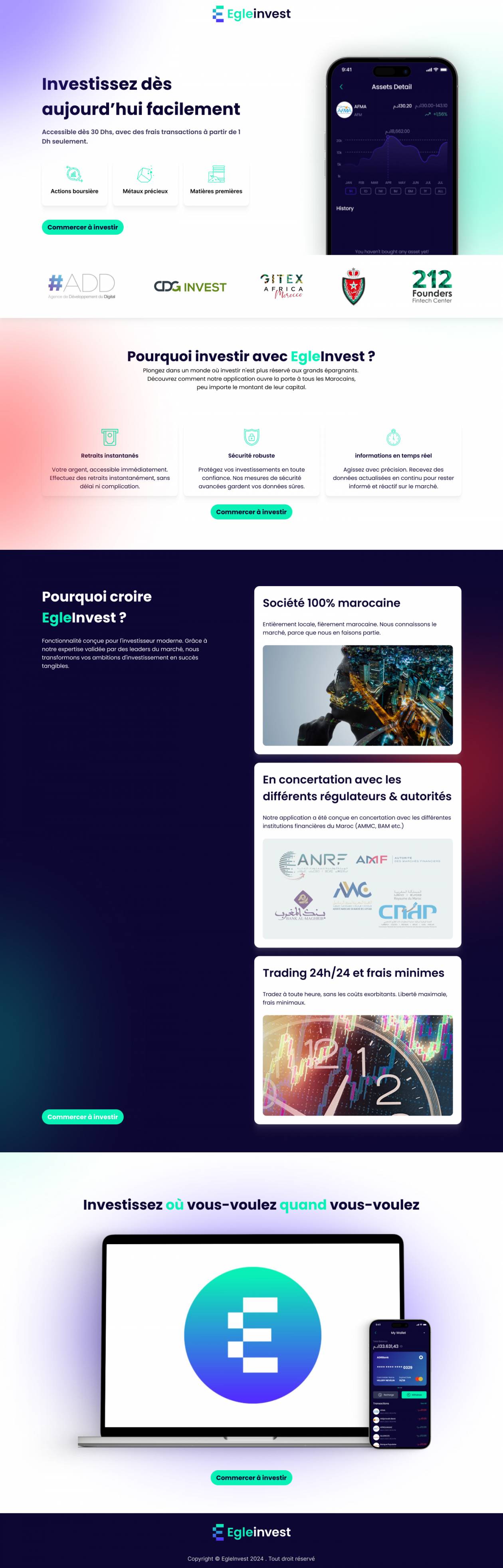 Homepage EgleInvest